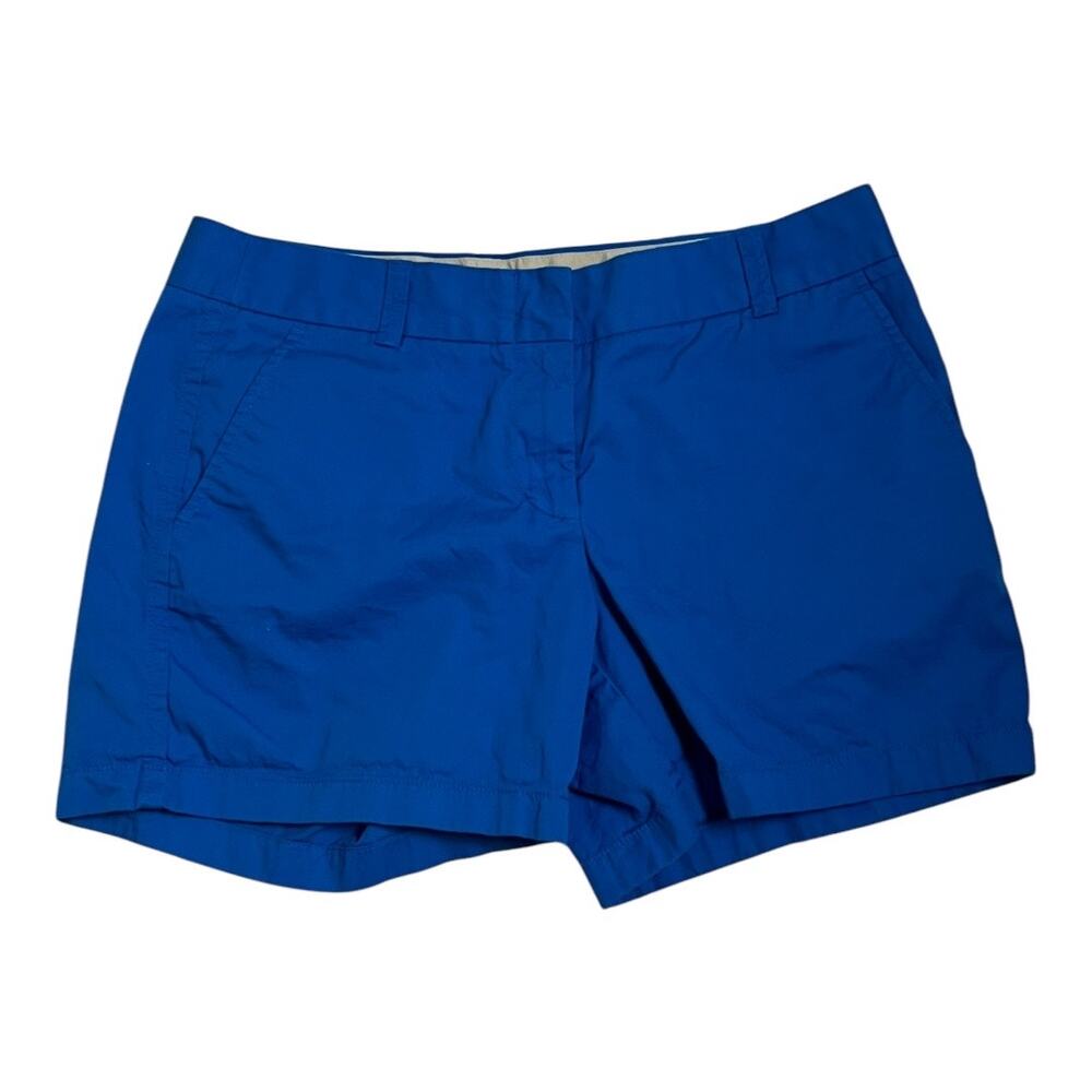 J.Crew Chino Shorts Cotton Neutral Basic Everyday Casual Preppy Blue 8